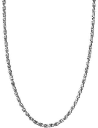Miansai Rope Chain Necklace in Sterling Silver/Polished at Nordstrom, Size 24