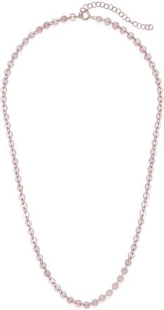 Sterling Forever Mini Round Disk Chain Necklace