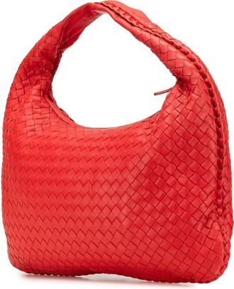 Bottega Veneta Hobo Bags - 2012-2024 Small Nappa Intrecciato Veneta Hobo - Gr. unisize - in Rot - für Damen