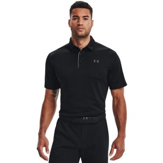 Under Armour Poloshirt UNDER ARMOUR TECH POLO, Herren, Gr. XXL, grau (schwarz, graphite, graphite), Obermaterial: 100% Polyester, normal, Shirts Poloshirt, gerader