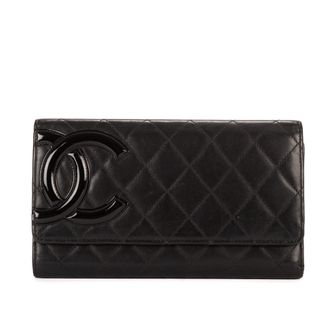 Chanel Pre-owned Womens Cambon Wallet - Black - One Size