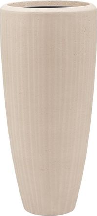 Baq Hoher Blumentopf Polystone Plain Partner &oslash; 30/ H 70 cm - Natur
