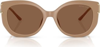 Michael Kors 53mm Cat Eye Sunglasses in Caramel at Nordstrom