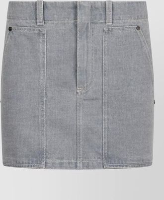 Fendi denim mini skirt
