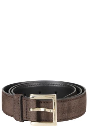 Orciani Dark Brown Nabucco Textured Calf Leather Belt