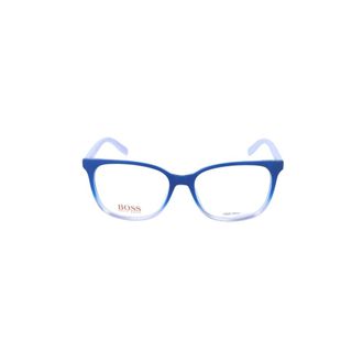 HUGO BOSS Hugo, Glasses, female, Blue, Size: ONE SIZE Rectangular Eyeglasses Frames