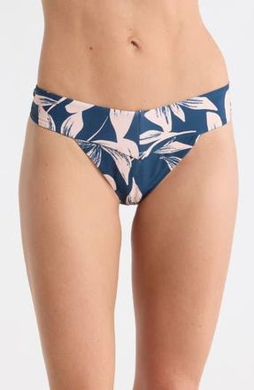Volcom Bloom Banded V Bikini Bottoms in Harbor Blue at Nordstrom Rack, Size X-Small