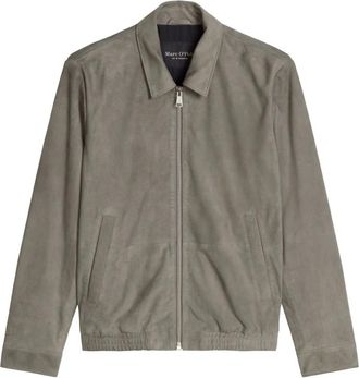 Marc O'Polo Giacca in Pelle Regular Fit - - Jackets - Uomo - Grigio - XL