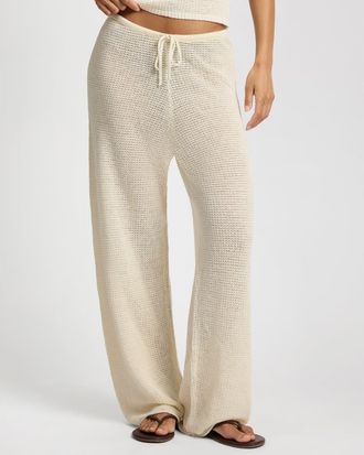 Onia Knit Drawstring Pant in Egret at Nordstrom, Size Medium