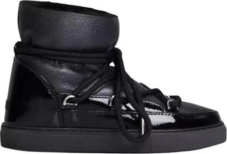 INUIKII Gloss Snowboots - Dames - Winterlaarzen - Zwart - 41 EU - Leer - Schoenen