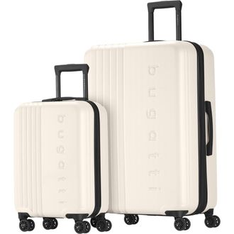 Bugatti The Classic 2 Piece Hardside Luggage Set with Expansion in Egret at Nordstrom