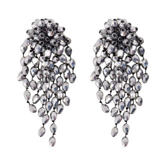 Isabel Marant Hanabi Earrings - female - Isabel Marant - Earrings - Gray - ONE SIZE - Accessories