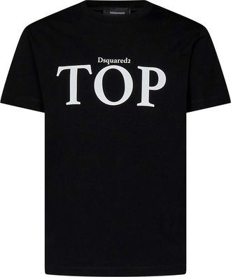 Dsquared2 Black Cotton Jersey T-Shirt