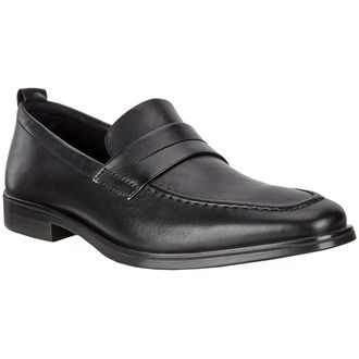 Ecco Ecco Melbourne Leather Mens Slip On Shoes - Black - Size:UK 10.5-11