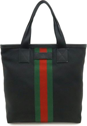 Gucci Web Stripe Tote (Authentic Pre-Loved)