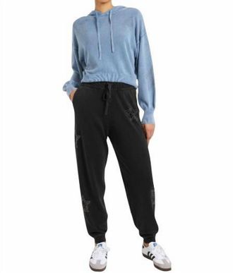 Brodie Ida Hot Fix Star Pull-On Jogger In Black