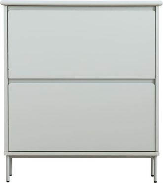 Kenay Home Zapatero efecto madera gris 80 x 90,5 cm