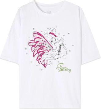 Oltre T-Shirts - Dames - T-shirts - Wit - XL - Katoen - Tops