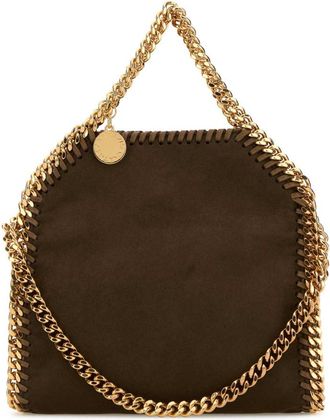 Stella McCartney Dark Brown Falabella Tiny Tote