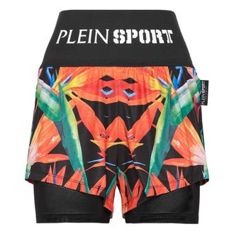 Plein Sport Pantaloncini da jogging a doppio strato - - Sport - Donna - Multicolore - XS