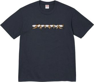 SUPREME FW26 Skulls Spellout T-Shirt Navy SUP-FW26-004-NVY