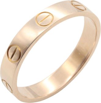 Cartier Gold Pink Gold (18K) Band Ring (Pre-Owned)