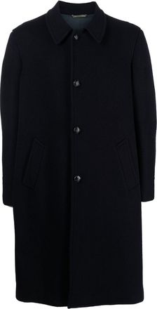 A.N.G.E.L.O. Vintage Cult 1990s single-breasted coat - men - Virgin Wool/Cupro - L - Blue