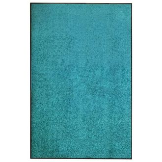 vidaXL Felpudo Lavable Azul Cian 120x180 Cm Vidaxl