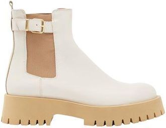 8 by YOOX LEATHER ANKLE CHELSEA BOOTS WITH BUCKLE DETAIL