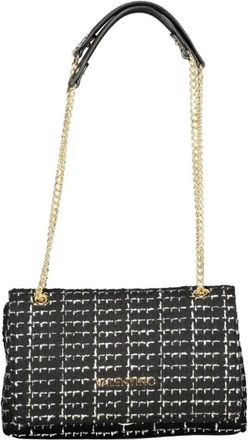 Valentino 2-Handle Schoudertas met Ketting - Dames - Schoudertassen - Zwart - ONE Size - Polyester - Tassen