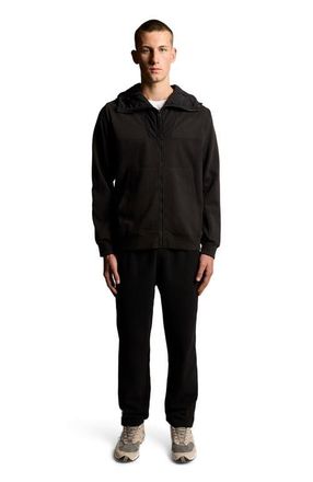 Lyle & Scott Panelled Hybrid Jacket in Black Ice at Nordstrom, Size Xx-Large