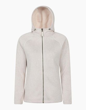 Mountain Warehouse Womens Mountain Warehouse Womens/Ladies Nevis Full Zip Hoodie - Cream - Size: 10