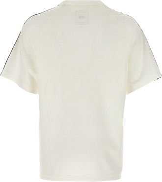 Yohji Yamamoto Three-Stripe Contrast T-Shirt - Cream