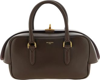 Balenciaga Le 7 Bowling Bag Small - Bags - Mujer - Marr&oacute;n - ONE SIZE