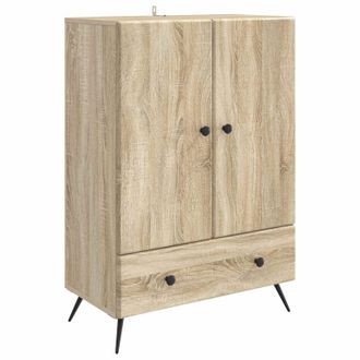vidaXL Aparador Roble Sonoma 66 X 34,5 X 95 Cm Madera De Ingenier&iacute;a Vidaxl