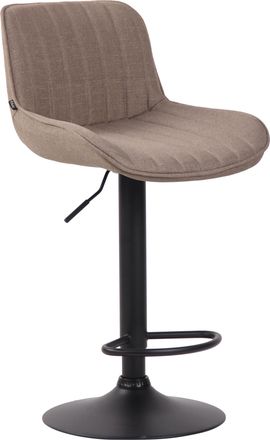 Clp Taburete De Bar Lentini En Tela Gris Topo Negro