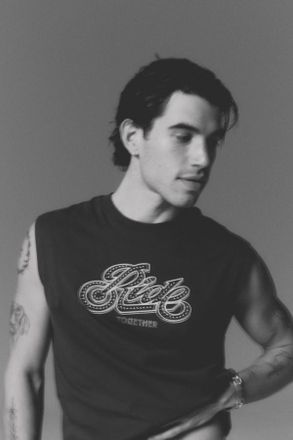 Levi's Camiseta sin mangas Cropped Muscle - Hombre - 2XL - Negro / Ride Together Dark Phantom