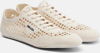 Prada Collapse crochet sneakers