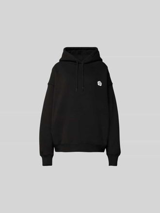 Kenzo Oversized Hoodie mit Label-Print in Black, Gr&ouml;&szlig;e M