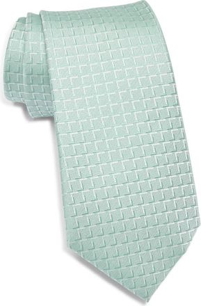 Calvin Klein Foster Grid Jacquard Tie in Sage at Nordstrom Rack