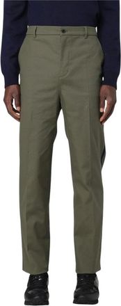 Valentino Chinos, male, Green, M, Modern Side Striped Trousers