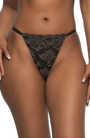Felina Lace Thong in Black Cloud Dancer at Nordstrom Rack, Size X-Large