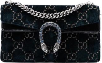 Gucci Pre-owned Vintage Crossbody Bag - Dames - Vintage Schoudertas - Blauw - ONE Size - Leer - Vintage