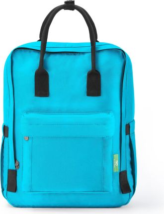 Eco Chic Waterproof Recycled Canvas Twin Handle Backpack (Teal)