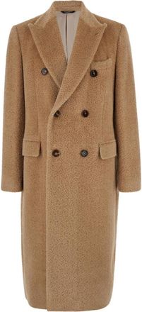Dolce & Gabbana Light Brown Wool Coat