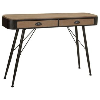 Wanderlust Deco Recibidor-consola de madera y metal marron 120x32x80,5