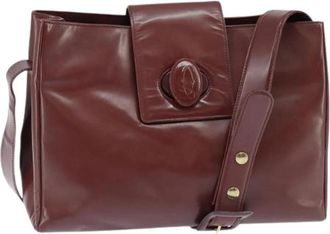 Cartier Pre-owned Leren Schoudertas - Dames - Vintage Schoudertas - Rood - ONE Size - Leer - Vintage