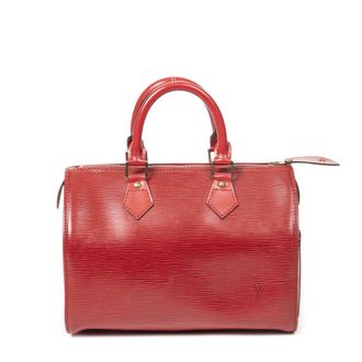 Louis Vuitton Pre-owned Womens Speedy 25 Handbag - Red - One Size