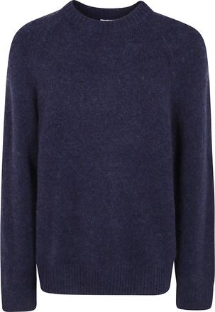 Les Deux Zachte trui met ronde hals - Heren - Truien - Blauw - Maat: M Wol