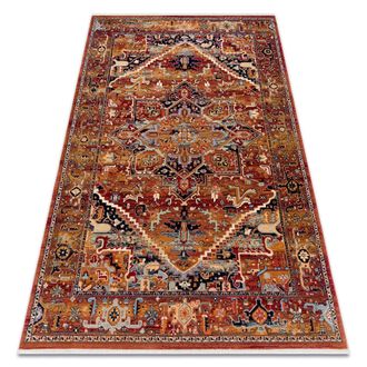 RugsX RugsX Wool Keshan Rug in Red | Size: 80 cm x 145 cm